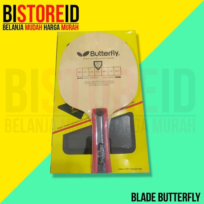Kayu Bat Pingpong / Blade Tenis Meja Butterfly Wakaba 15280 carbon