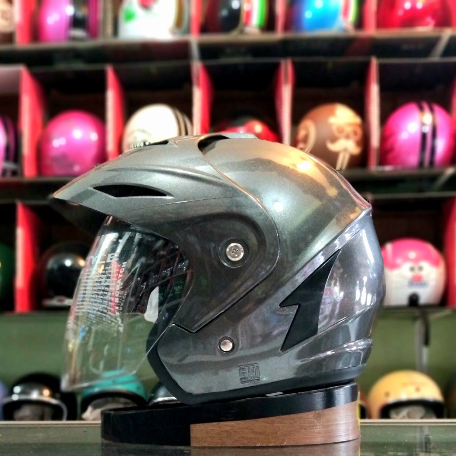 HELM MOTOR SNI HALF FACE JP 5 JP5 KBR HELM SNI DEWASA-REMAJA//HELM MURAH/HELM KUAT//HELM DEWASA/HELM