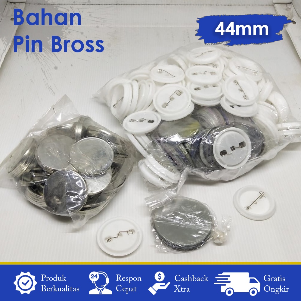 Jual [𝐁𝐈𝐒𝐀𝐂𝐎𝐃]Bahan Baku PIN Bross Peniti 44mm / PIN Bros 58mm | Shopee ...