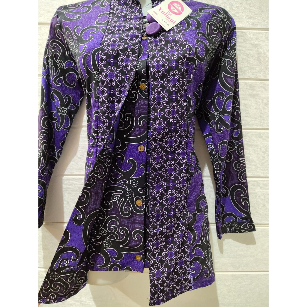 BLOUSE BATIK KERJA FULL KANCING