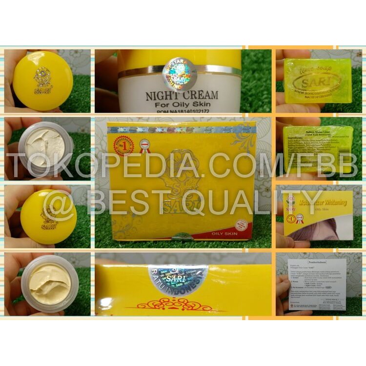 

Cream Sari ~ Krim Sari ~ 100⎕IGINAL ~ KEMASAN BARU ~ KULIT BERMINYAK