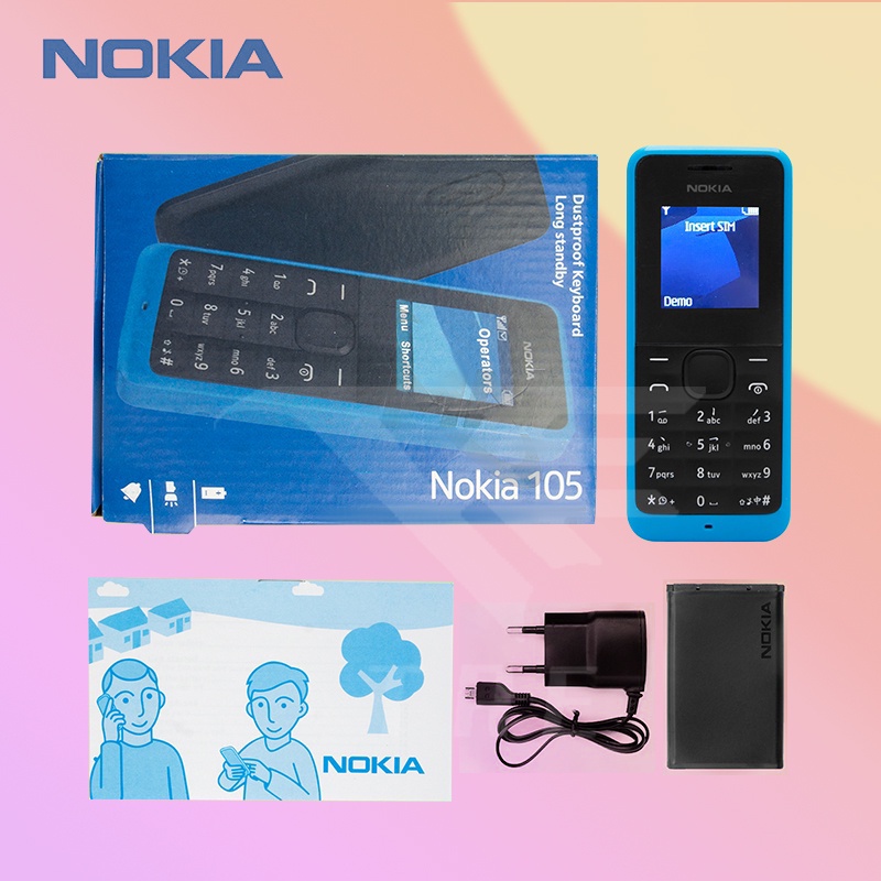 TRE HP NOKIA 105 2016 murah garansi toko Dual sim