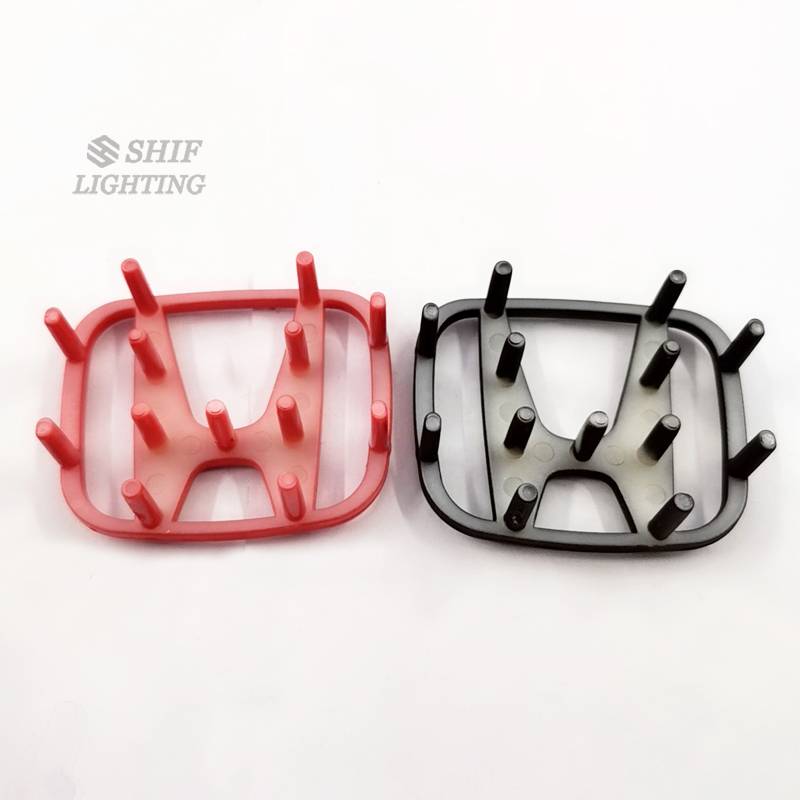 1pc Emblem Logo H Bahan Abs Warna Hitam Merah Untuk Stir Mobil Honda Civic Accord City Crv