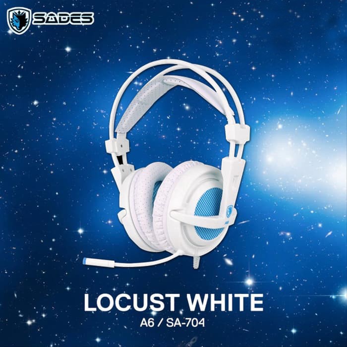 Sades Locust Gaming Headset White