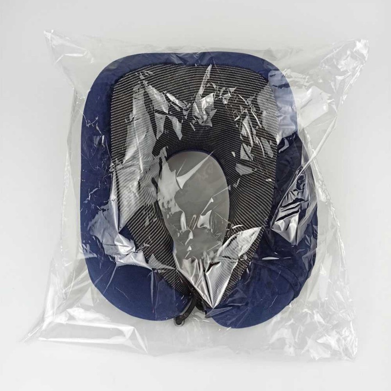 Bantal Leher Penyangga Bentuk U-Shape Foldable Travel Neck Pillow