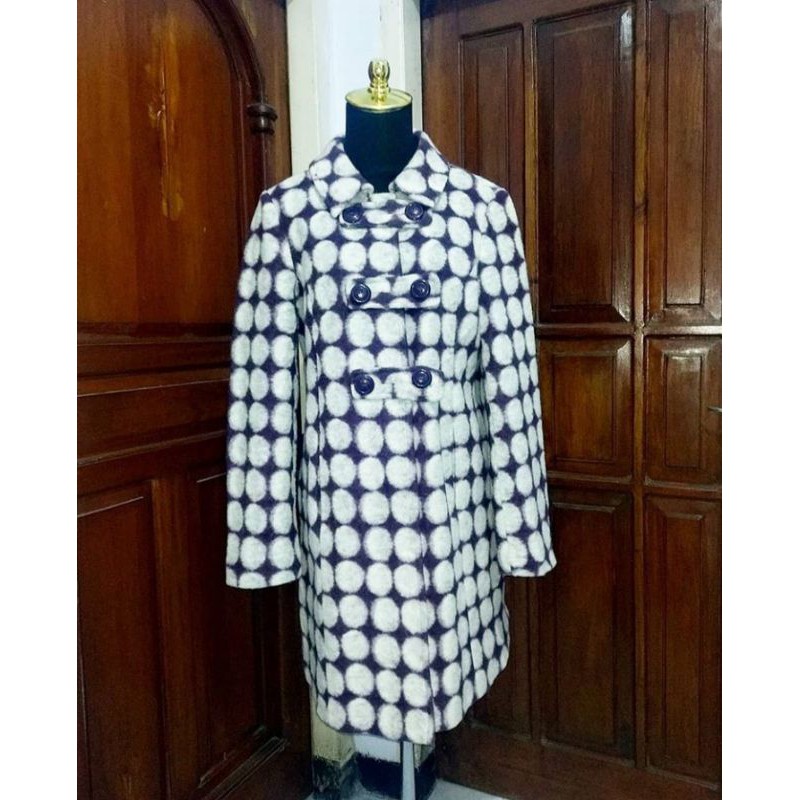 Coat Wool Motif merk (LAURA ASHLEY)