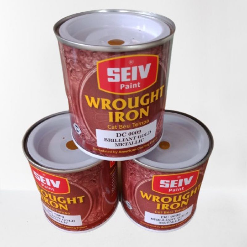 SEIV CAT BESI TEMPA PAGER WROUGHT IRON DC 0005 COPPER TEMBAGA 0009 BRILIANT GOLD