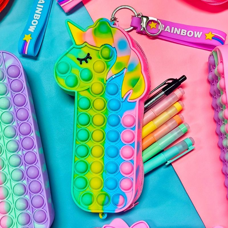 TEMPAT PENSIL POP IT ANAK MURAH KOTAK PENSIL POP IT JELLY IMPOR