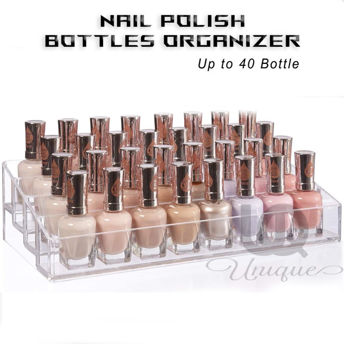 Acrylic Makeup Organizer - Akrilik Kosmetik Tempat Botol Kutek Susun Nail Polish