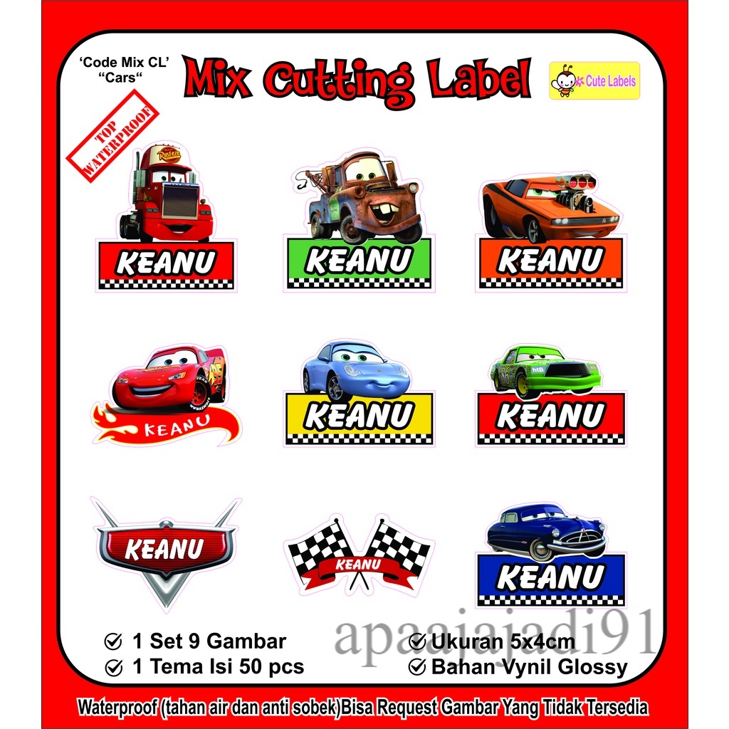 

Mix Cutting Label CARS