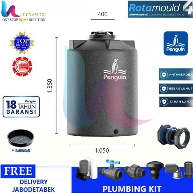 Toren Air Penguin TB110 Tangki Air Plastik 1050 L Tandon TB 110 TERJAMIN Kode 772