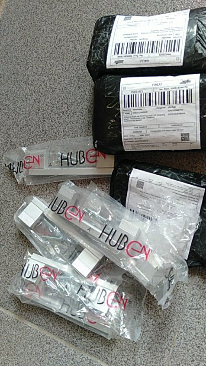 Huben Handle Tpa-12 96 128 160 192 224 Anodize (tarikan Minimalis Laci, Lemari, Pintu, Jendela)