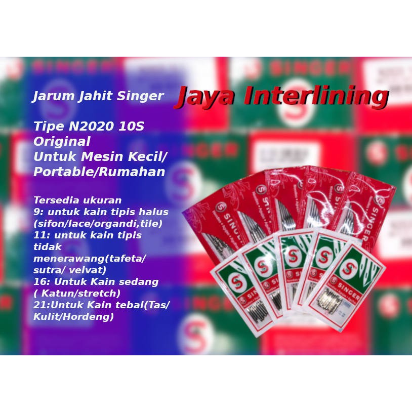 Jarum mesin Jahit Merek Singer Mesin Jahit Rumah Tangga / Portable