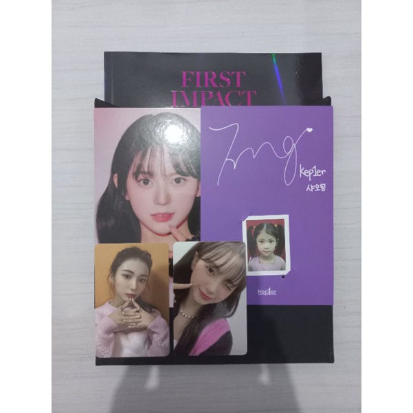 Album first impact kep1er connect o ver photocard mashiro photocard youngeun baby card xiaoting post