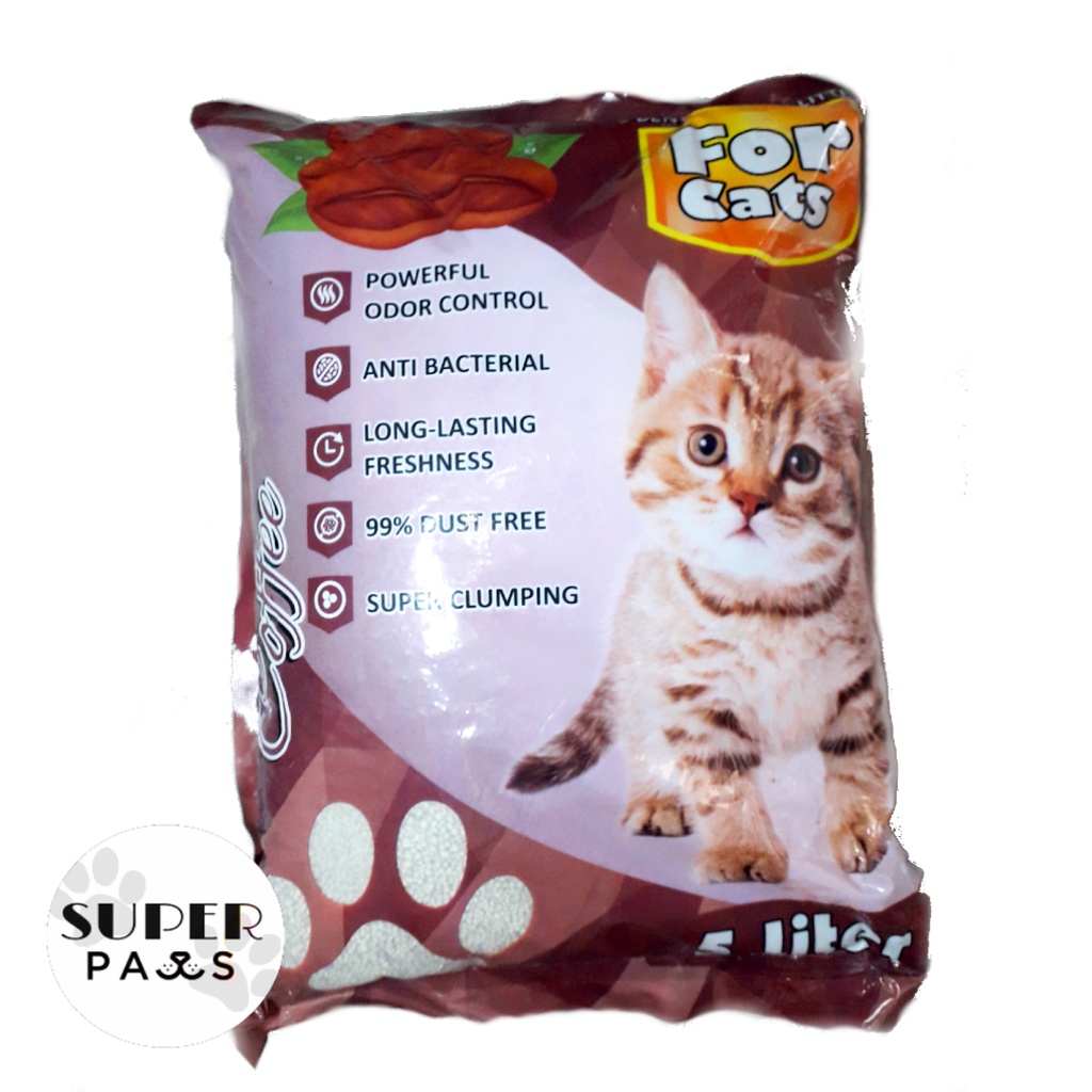 For Cats 5 Liter / Pasir Kucing Gumpal Wangi