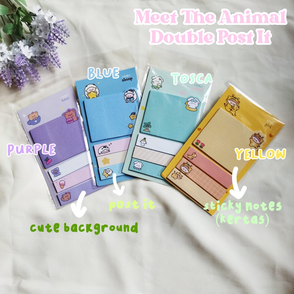 

MEET THE ANIMAL DOUBLE POST IT