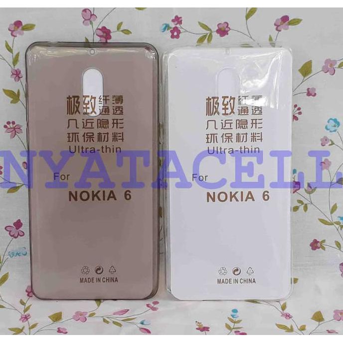 NEW CASE ULTRATHIN NOKIA 6 /ULTRA THIN/SOFTCASE/SILIKON/JELLY - BENING MILENIA