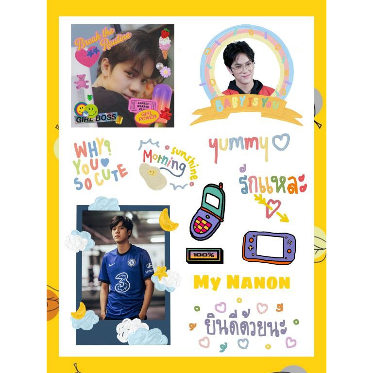 (COD) Sticker GMM Boys VOL.2 | NANON CHIMON PAWAT PLUEM SINGHARIT ARM