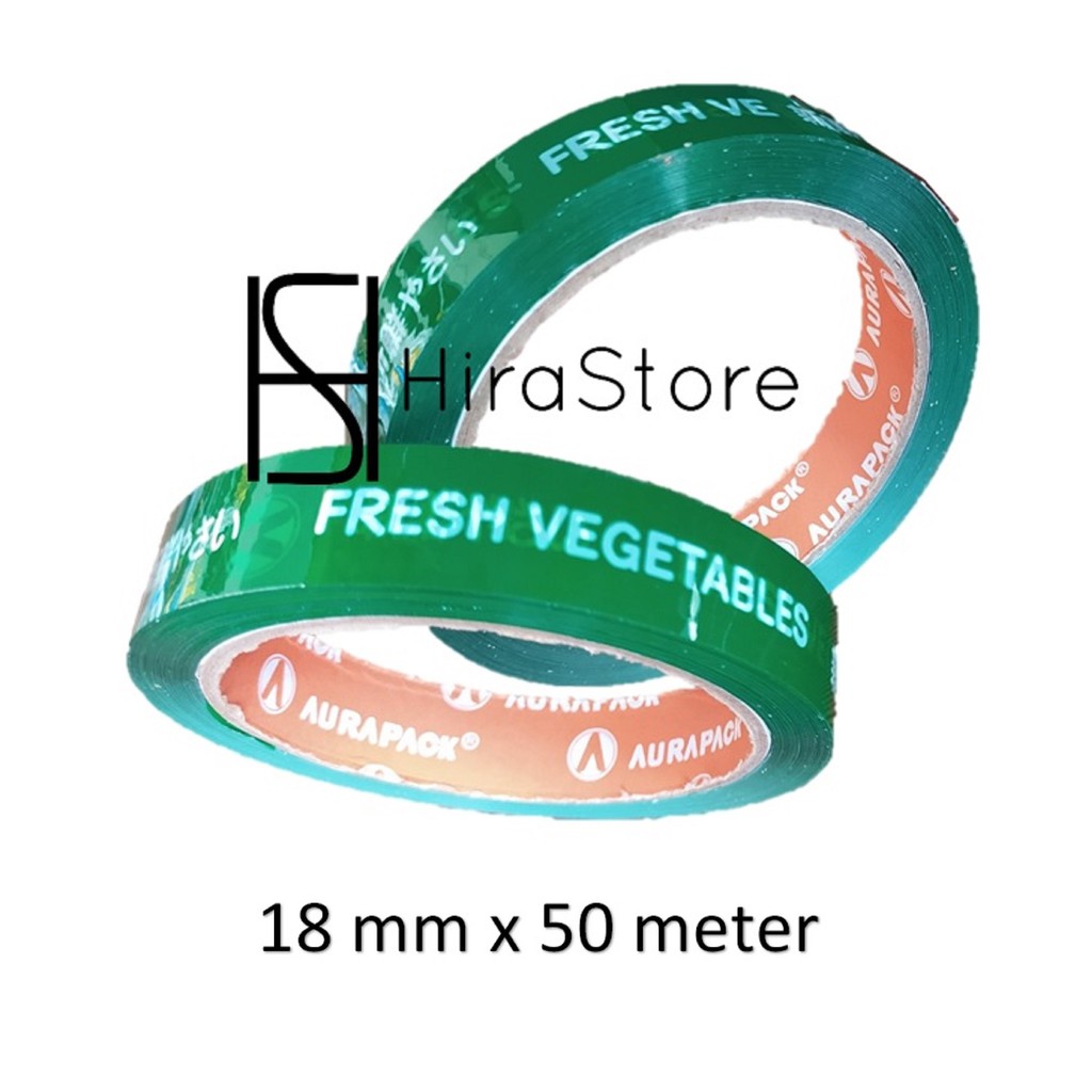 

Lakban Fresh / Lakban Sayur / Fresh vegetable / Lakban Sayur Segar 18 mm x 50 meter premium