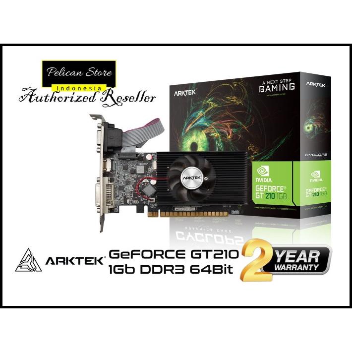 Arktek Nvidia Geforce G210 1Gb Ddr3 64-Bit Graphics Card Vga