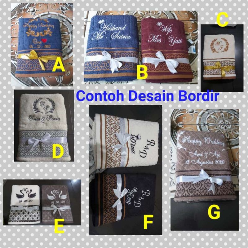 handuk Terry Palmer ( design bordir )