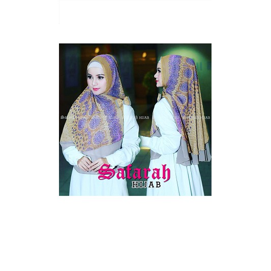 HIJAB INSTAN MOTIF BUNGA BY SAFARAH HIJAB