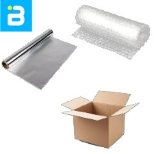 

Packing Kardus / Aluminium Foil / Bubble Wrap