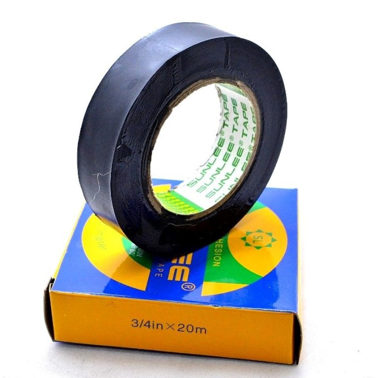 

Isolasi SUNLEE Solasi Listrik Hitam 20 Meter ¾ Inch 22 Yard Bukan 20 Yard 20y Tape Kabel Selotip