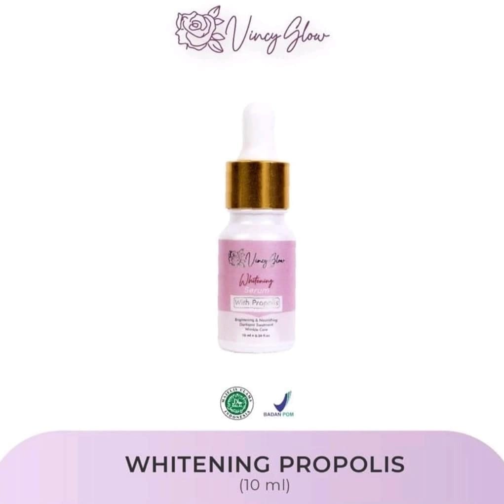 Serum Vincy Glow Propolis Whitening / Untuk Flek Yang Membandel / Serum Vincy Glow BPOM / alva_store