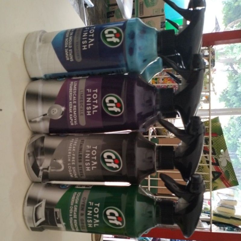 CIF TOTAL FINISH LIMESCALE/MOULD STAIN REMOVER/STAINLESS STEEL/OVEN GRILL 435ML