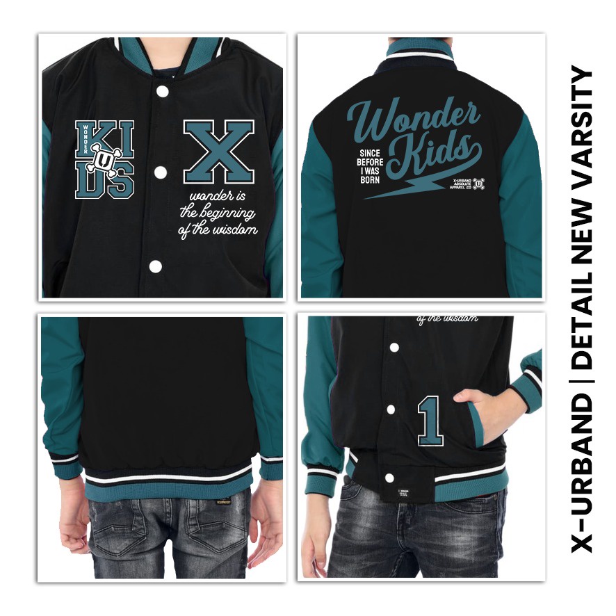 Jaket Varsity Anak Unisex Wonderkids K63