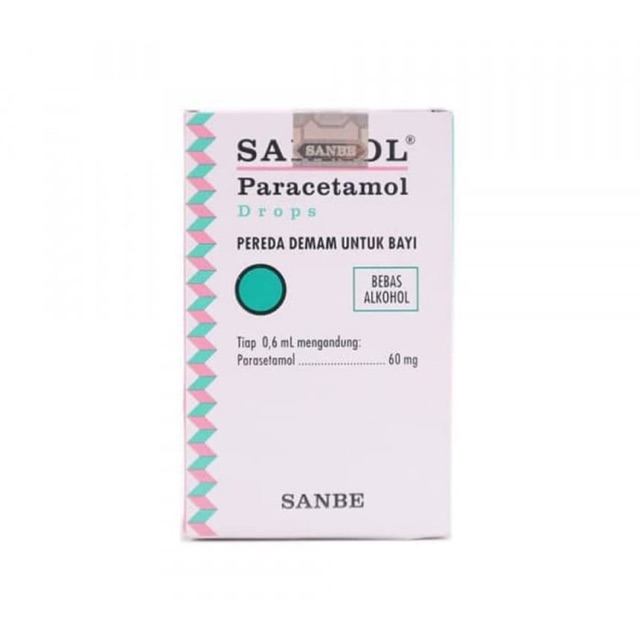 Sanmol drop / Paracetamol bayi / Penurun panas balita