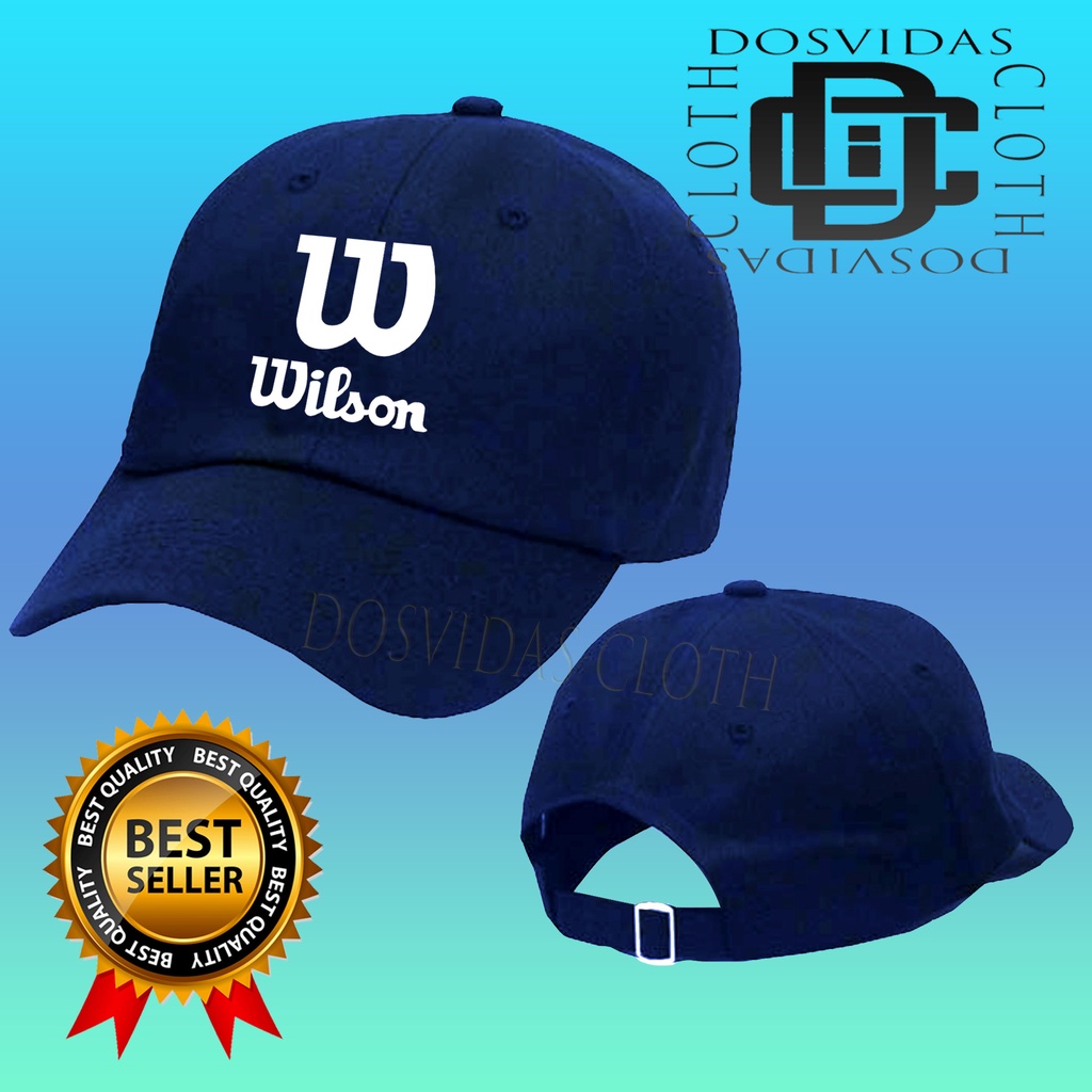 Topi Baseball WILSON BADMINTON Keren Pria Wanita WILSON