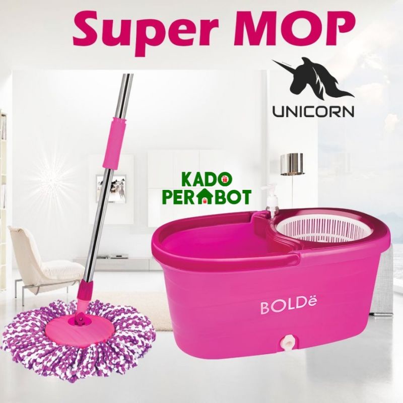 pel bolde super mop - pel lantai bolde 1set - pel bolde unicorn