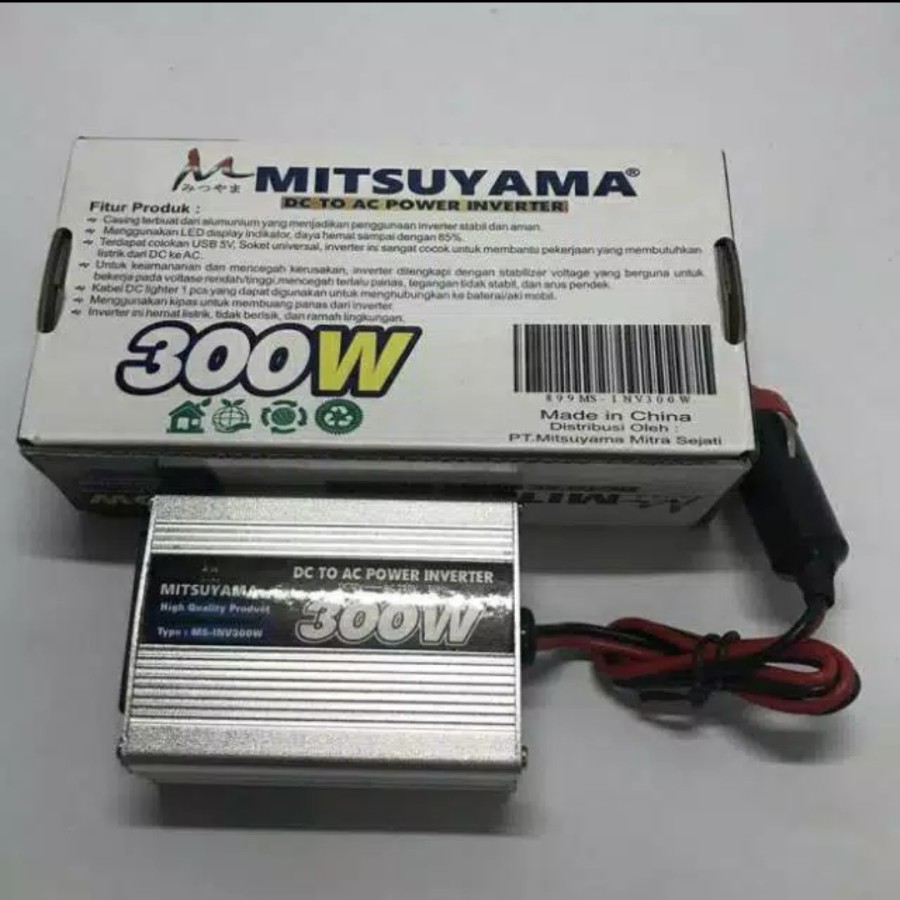 POWER INVERTER MITSUYAMA 300 WATT ARUS DC TO AC MS-300WATT