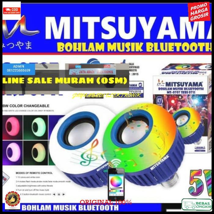 G405 led music blub Lampu musik rumah bluetooth Bohlam speaker spk Bluetoot mini mp3 audio disco
