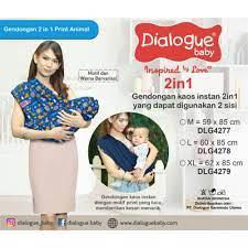 Gendongan dialogue 2in1 print animal