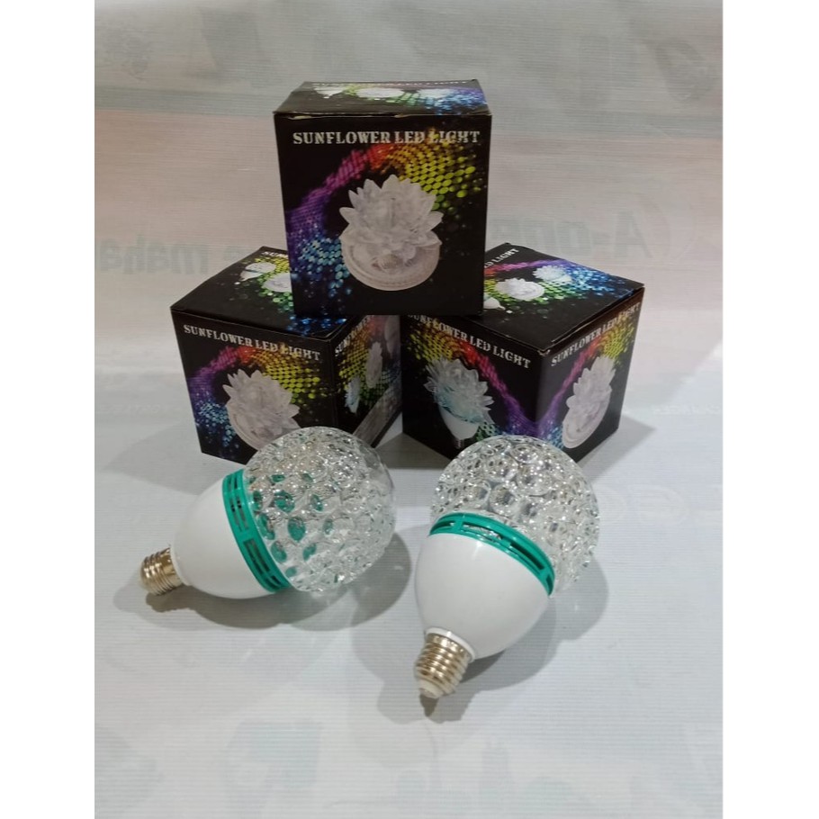 Lampu Disco E27-2 Putar Led 6w-8w Colorful Pesta Cafe Lamp Party