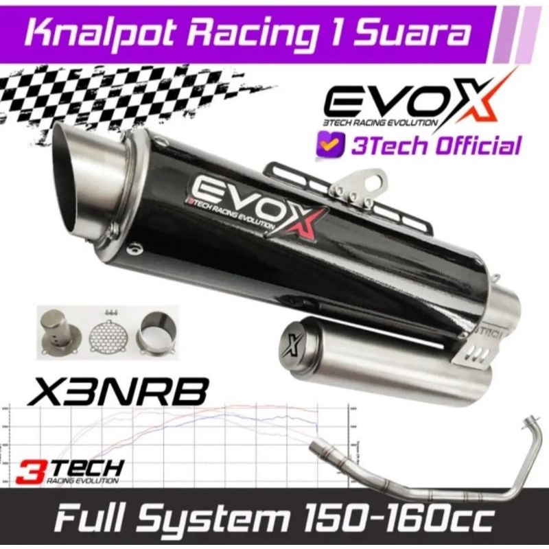 3Tech Evox X3 NRB (SILENCER ONLY)