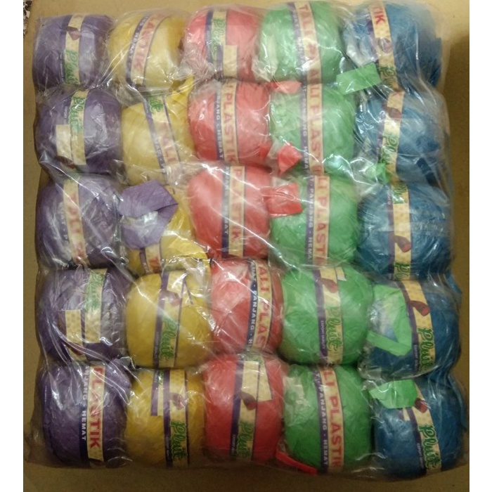 

Grosir 50pc Tali Rafia Pluit Warna Warni