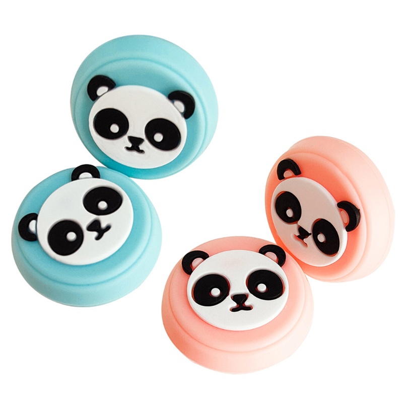 Btsg 4Pcs Penutup Lengan Silikon Motif Panda Yang Indah Untuk Controller Thumb Grip Konsol Game Joystick Cover