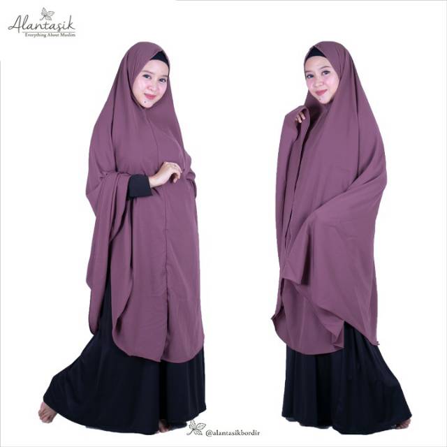 Alantasik - HIJAB SYARI NON PET XXL KHIMAR WOLFIS R.25