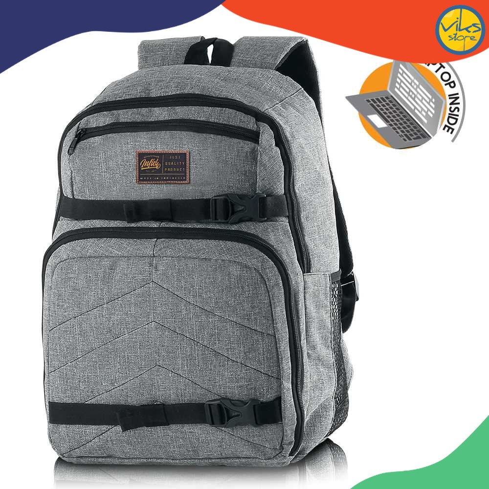 Tas Punggung Backpack Pria Cowok Tas Ransel  Casual Kerja Sekolah Masuk Laptop Kuliah Distro Premium Inficlo