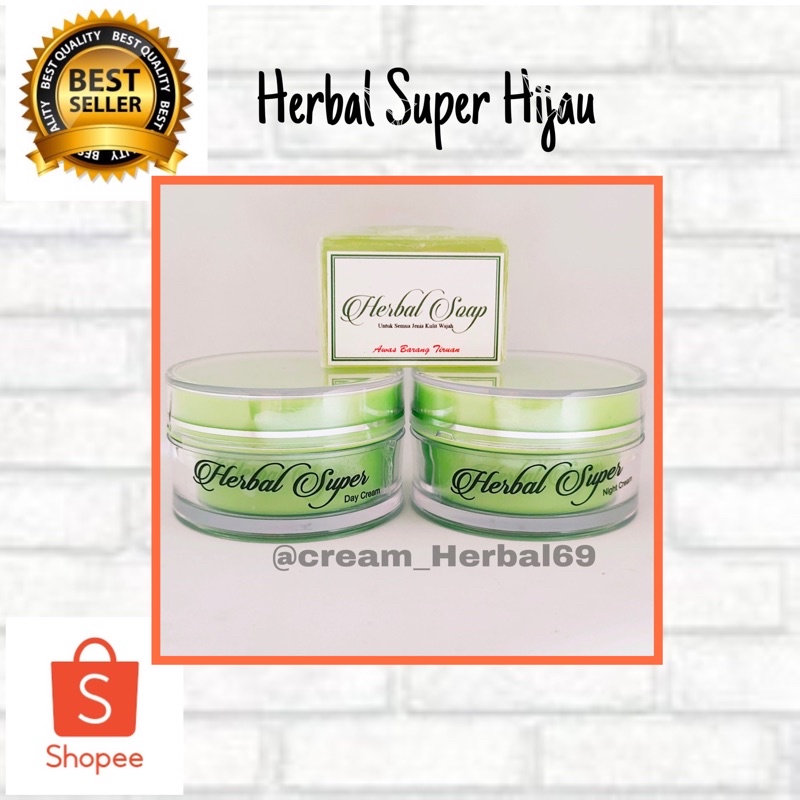 Jual Cream herbal super hijau paket | Shopee Indonesia 