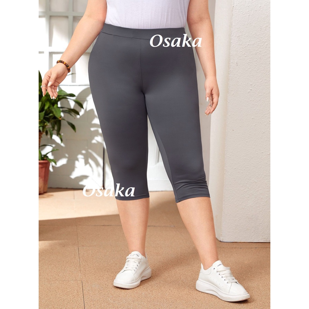 Celana Pendek Legging  3/4 short setrit untuk Wanita bahan ADEM Super Stretch leging lejing leggings Strit senam Celamis shot sot dalaman olahraga lari berenang STD JUMBO