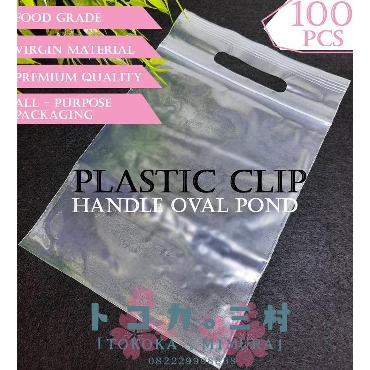 

Premium Plastik Klip 30 x 38 Handle Oval Pond - Kemasan Packaging