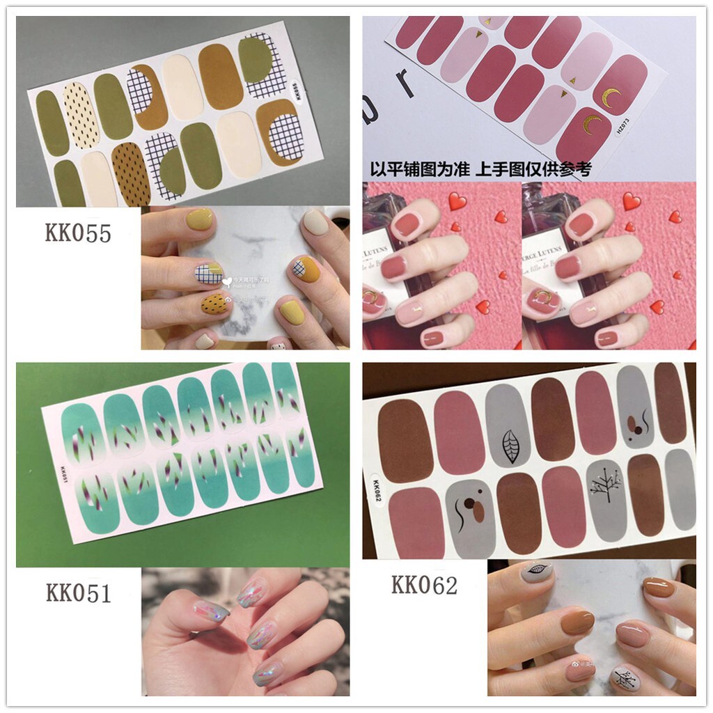 HZ Stiker Kuku Palsu 3d Bahan Akrilik Untuk Nail Art