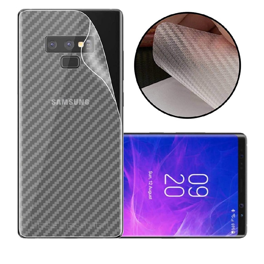 SAMSUNG NOTE 5 NOTE 8 NOTE 9 ANTI GORES BELAKANG SKIN KARBON MOTIF GARSKIN CARBON ANTI JAMUR TRANSPARAN SAMSUNG NOTE 8 SAMSUNG NOTE 9