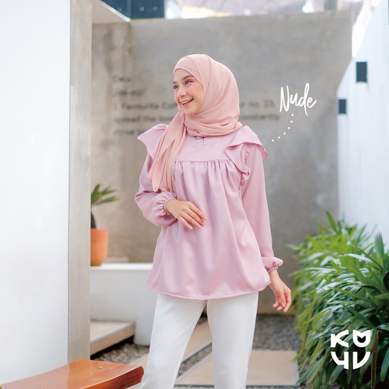Koyu hijab Baju Atasan Kode Lily Top Blouse Hot Product