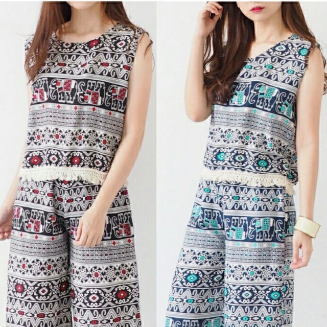 Setelan katun rayon